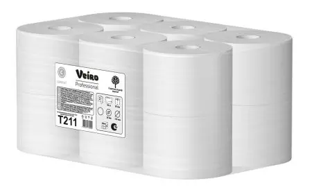 VEIRO: Бумага туалетная 2сл 80м/9,2 Comfort ЦВ белый
