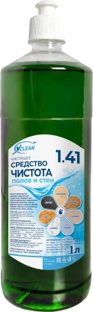 Фото №1 - Чистящее средство: Vclean чистота полов и стен 1л пуш-пул