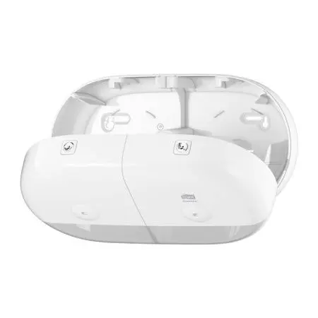 Tork: Диспенсер T9 SmartOne® двойной для туалетной бумаги в мини рулонах белый