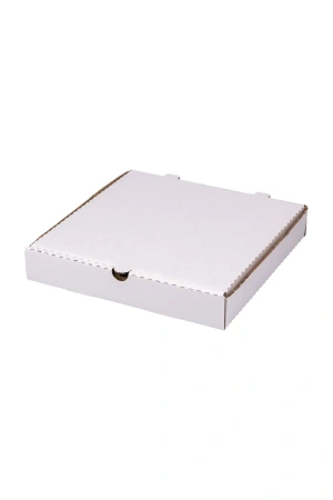 Одноразовая продукция: Коробка бумажная для пиццы 250х250х40мм белая/бурая /пач.=50 шт.