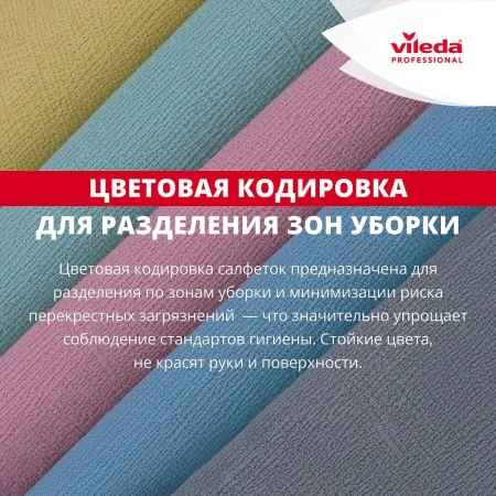 Vileda: Салфетка ПУРмикро Актив 38х35 желтая