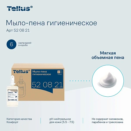 Фото №7 - ТОРК: Tellus Мыло S4 пена Комфорт 1л жидкое для рук бесцв. без запаха ГИГИЕНИЧЕСКОЕ