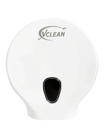 Фото №1 - Диспенсеры: для туалетной бумаги 200м Vclean пластик белый