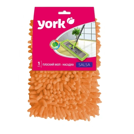 Хозяйственный инвентарь: МОП насадка на швабру YORK Сальса микрофибра "лапша"