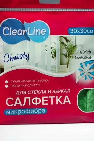 ХозСалфетки: для стекол VCLEAN 30х30 микрофибра гладкая без упаковки