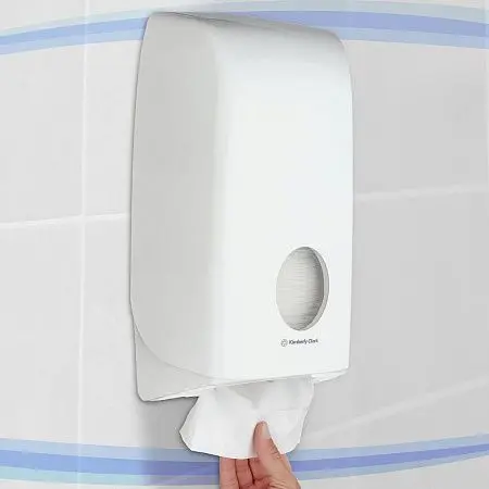 Фото №4 - Kimberly-Clark: Диспенсер Аквариус для туалетной бумаги в пачках белый