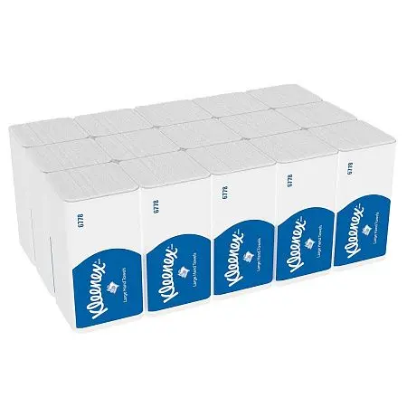 Фото №4 - Kimberly-Clark: Полотенца бумажные Клинекс Большие 2сл 124л 31,8х21,5см белые