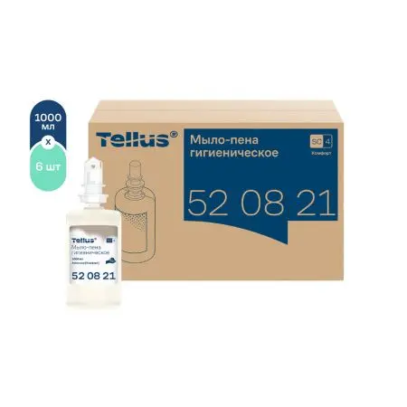 ТОРК: Tellus Мыло S4 пена Комфорт 1л жидкое для рук бесцв. без запаха ГИГИЕНИЧЕСКОЕ