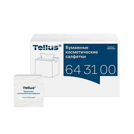 Фото №4 - ТОРК: Tellus Салфетки *FT1 Премиум косметические 2сл 90л 20.8х19.0см для лица ультрамягкие белые