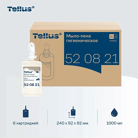 Фото №4 - ТОРК: Tellus Мыло S4 пена Комфорт 1л жидкое для рук бесцв. без запаха ГИГИЕНИЧЕСКОЕ