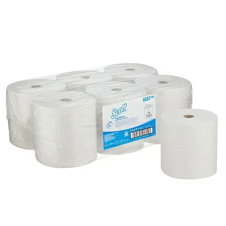 Фото №2 - Kimberly-Clark: Полотенца бумажные Скотт 1сл 354м/20 белые