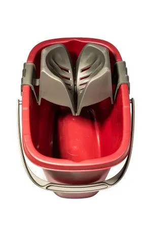 Хозяйственный инвентарь: Ведро с отжимом 13л пластик МОП прямоугольное