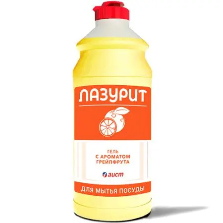 Моющее средство: ЛАЗУРИТ 500мл гель ГРЕЙПФРУТ