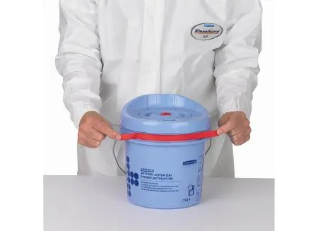 Kimberly-Clark: Ведро-диспенсер Веттекс 4,5л для протирочных салфеток синее