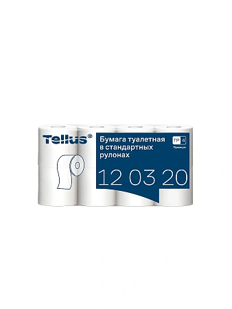 Фото №4 - ТОРК: Tellus Бумага туалетная T4 Премиум 2сл 23м белая /пач.=8 шт.