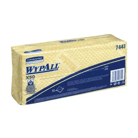 Фото №1 - Kimberly-Clark: Салфетки Вайпол Х50 1сл 41,6х24,5см желтые /пач.=50 шт.
