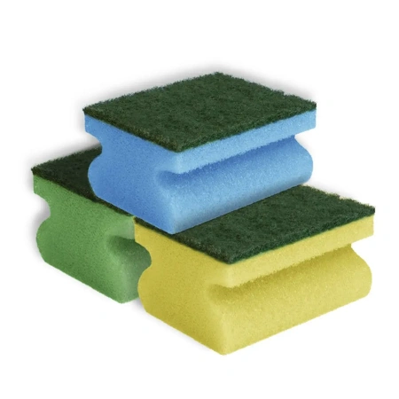 Губки,скрабы: для посуды YORK Maxi 9х7х4.3 проф /пач.=3 шт.