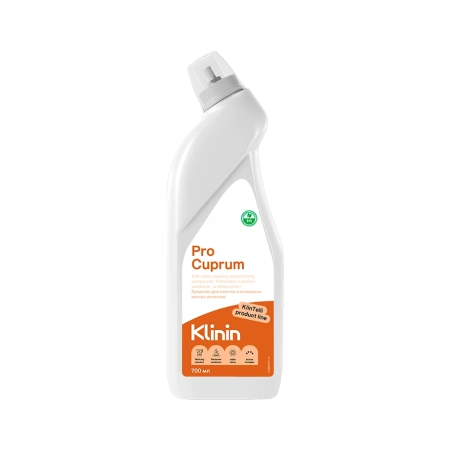 Klinin: ПроКупрум 700мл для очистки и полировки мягких металлов флакон