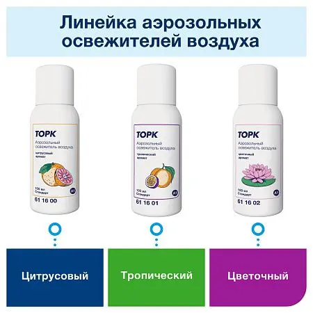 Фото №7 - ТОРК: Освежитель воздуха A1 100мл аэрозольный тропический