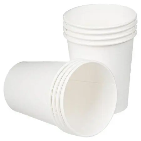 Одноразовая продукция: Стакан бумажный 1сл 250мл белый Скандипакк /пач.=50 шт.